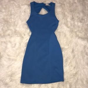 Blue dress with cutouts!
